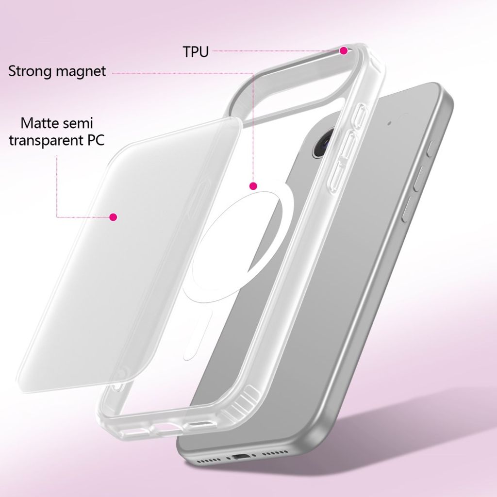 iPhone Air MagSafe Kuori Iskunkestävä - Valkoinen
