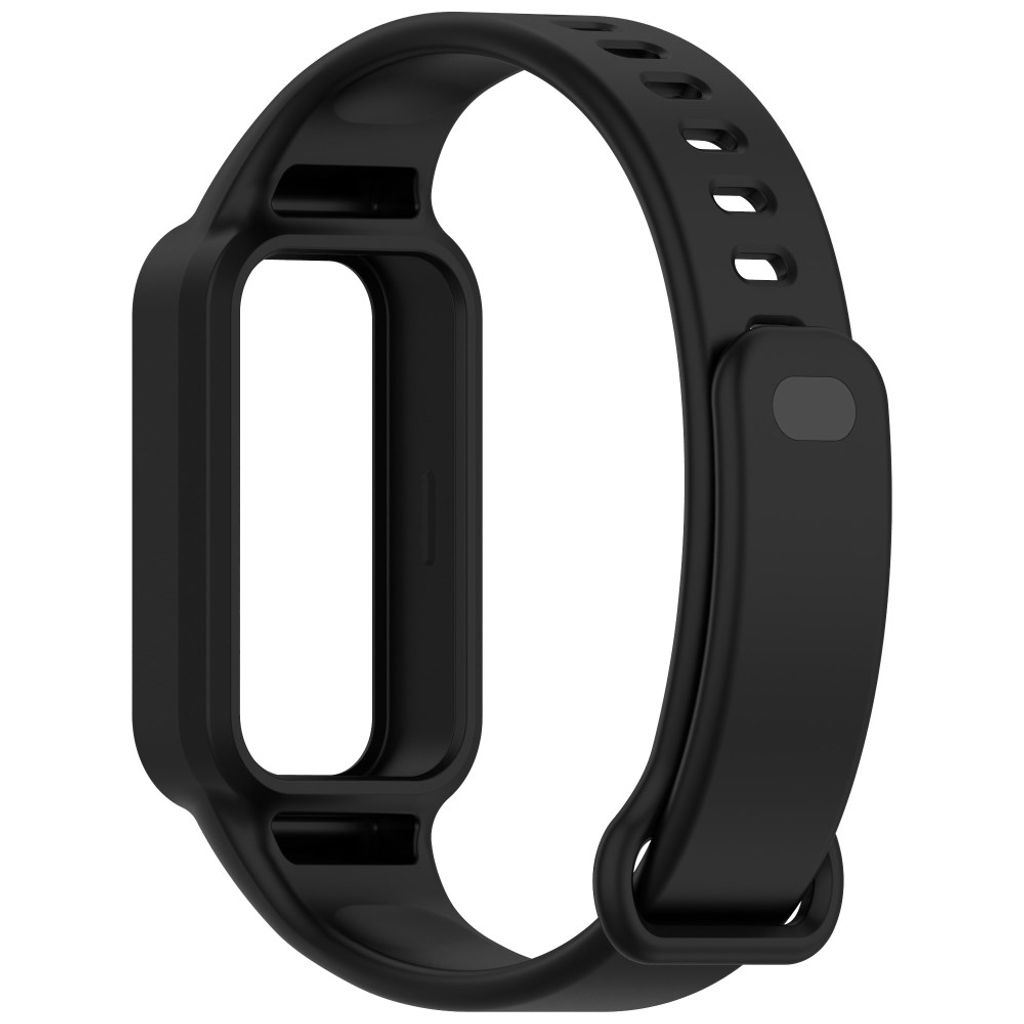 Xiaomi Smart Band 9 Active/Redmi Band 3 Silikon klokkerem med deksel - Svart
