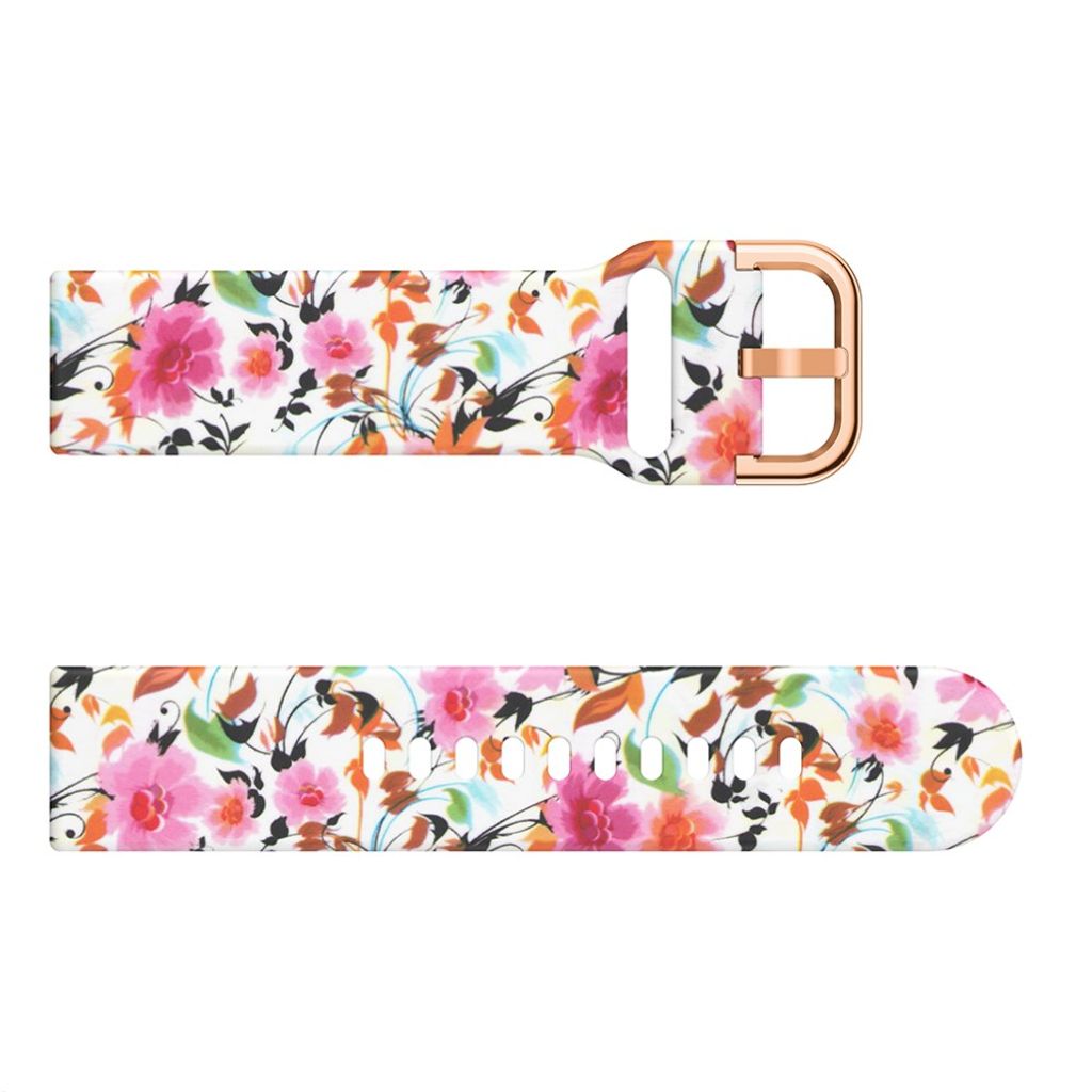 Samsung Gear S3 Frontier/Classic m.fl. Klockarmband med Tryck - Blommor