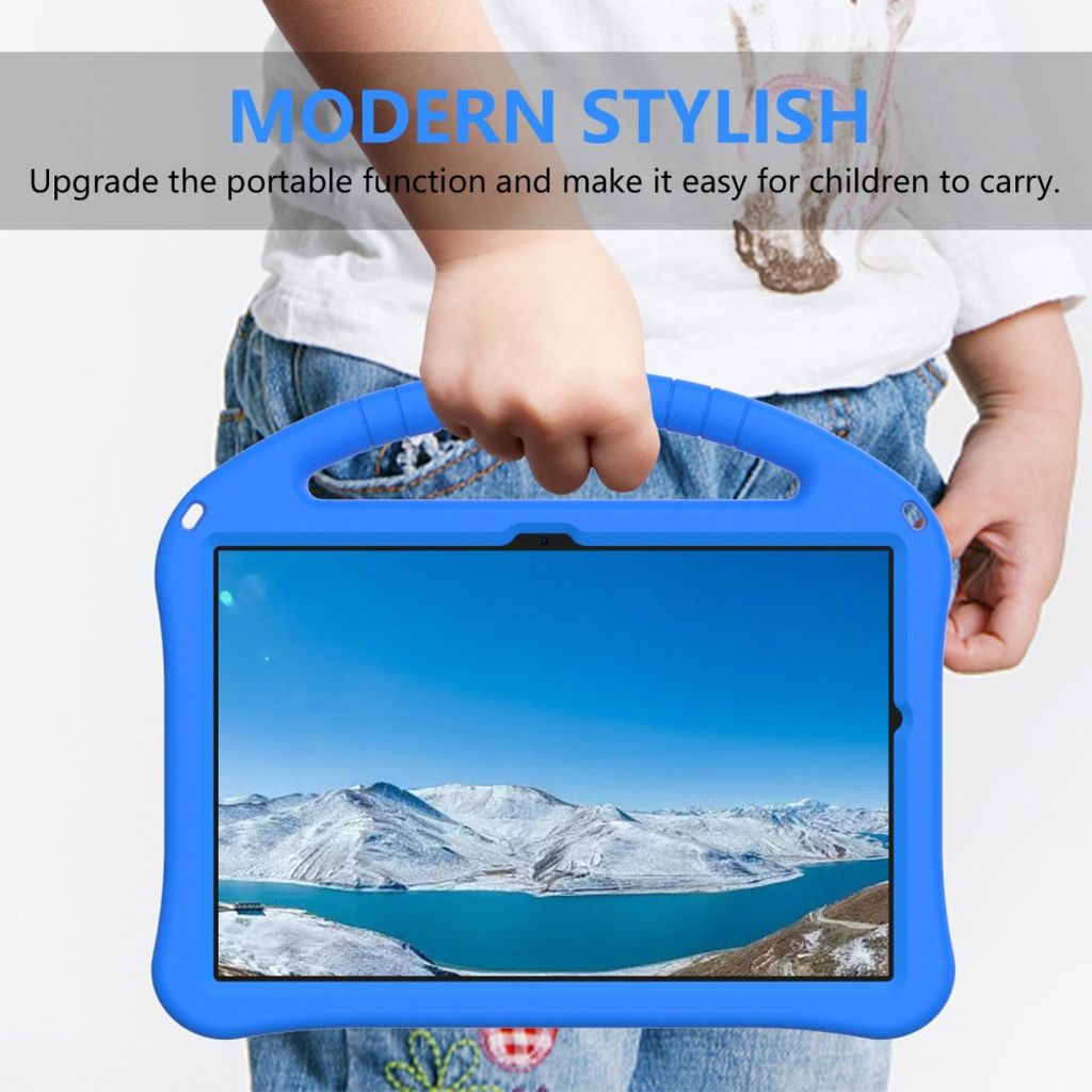 Samsung Galaxy Tab A11 Plus / A9 Plus Skal med handgrepp - Blå