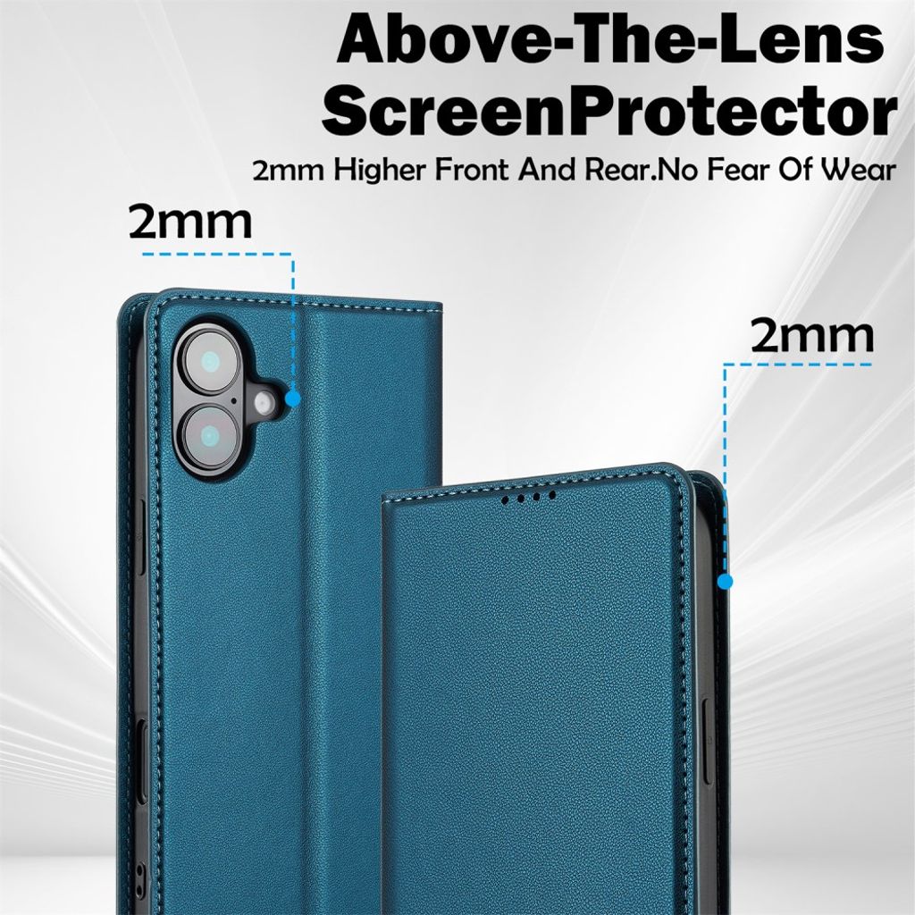 LC.IMEEKE iPhone 17 Wallet Cover - Blue