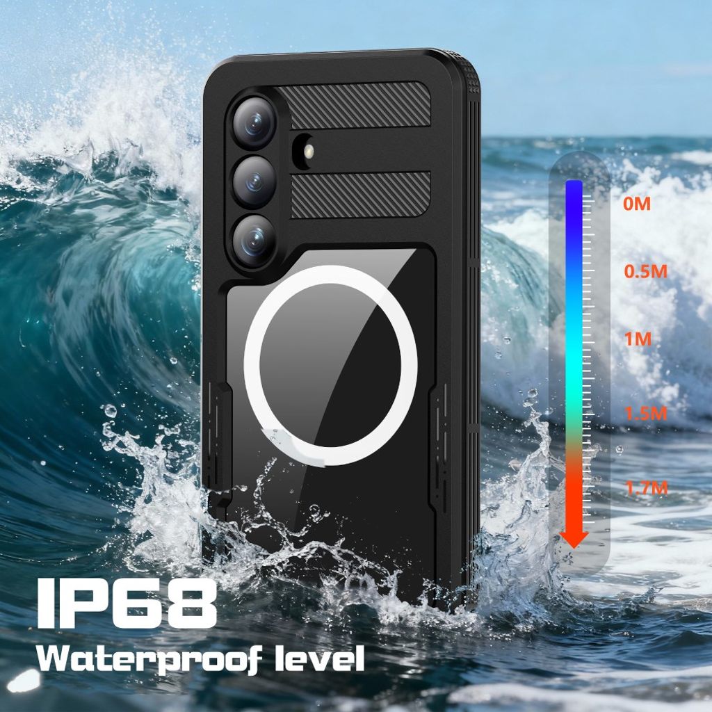 REDPEPPER Samsung Galaxy S26 MagSafe-deksel - Gjennomsiktig/Svart