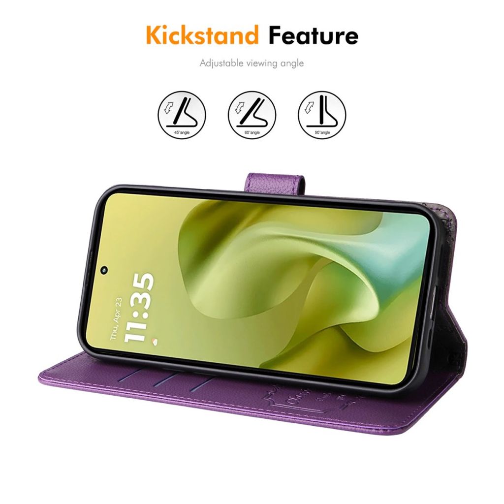 ENKAY HAT PRINCE Motorola Moto G86 5G / G86 Power 5G wallet cover - Brown