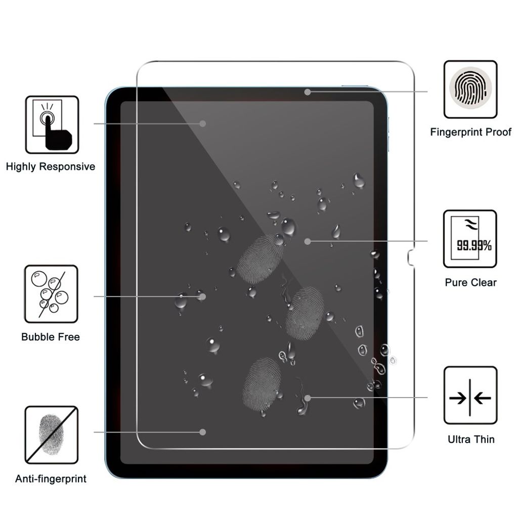 iPad Air 11" 2026/2025/2024 Skärmskydd Härdat Glas
