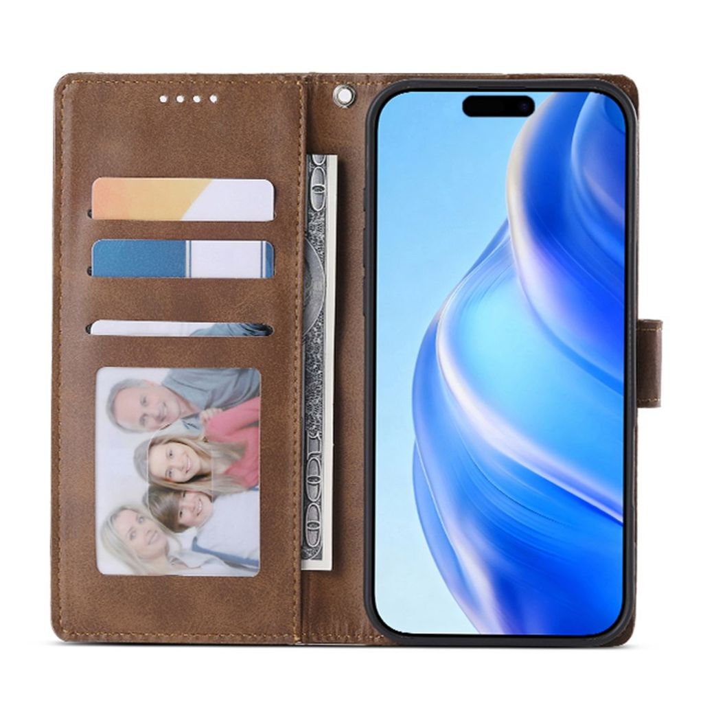 iPhone 18 Pro/iPhone 17 Pro Plånboksfodral med stativ - Brun