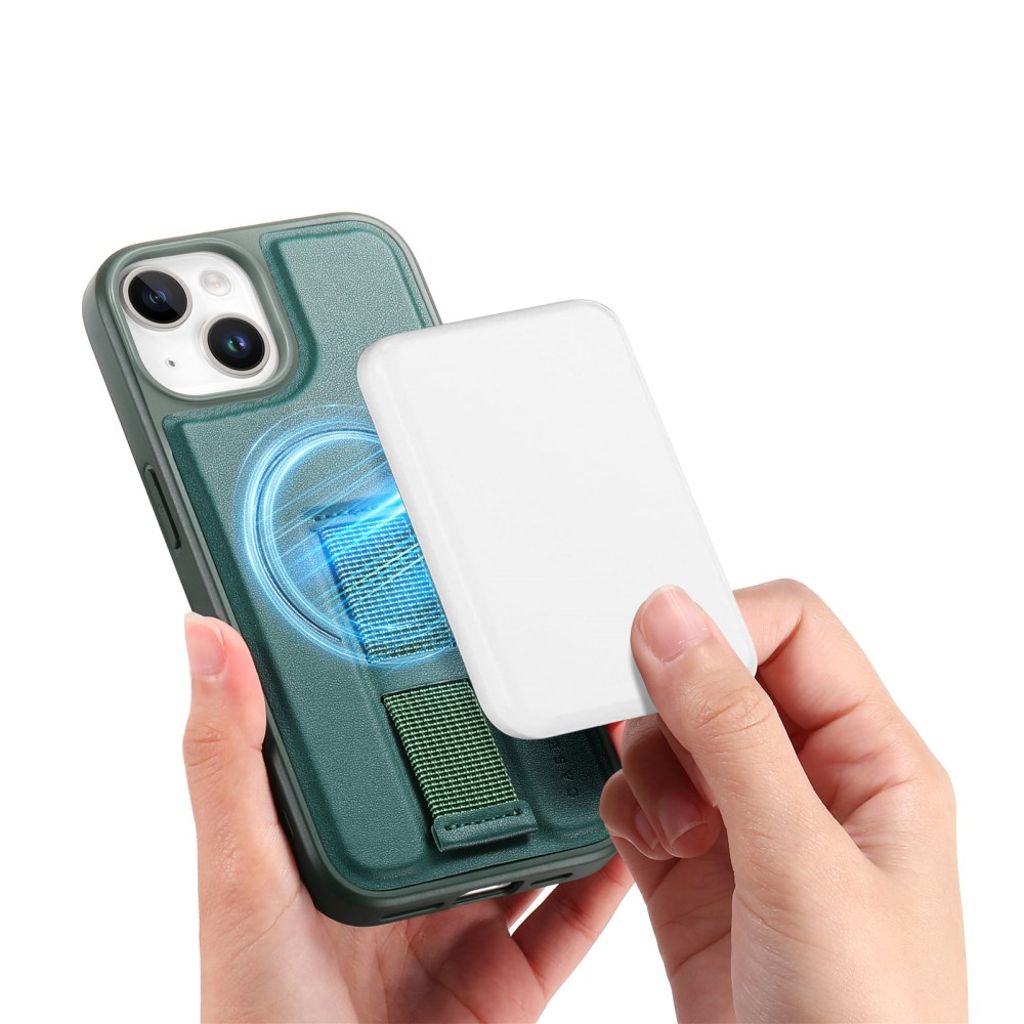 CASENEO iPhone 15 Plus/14 Plus MagSafe Cover med Håndgreb - Grøn