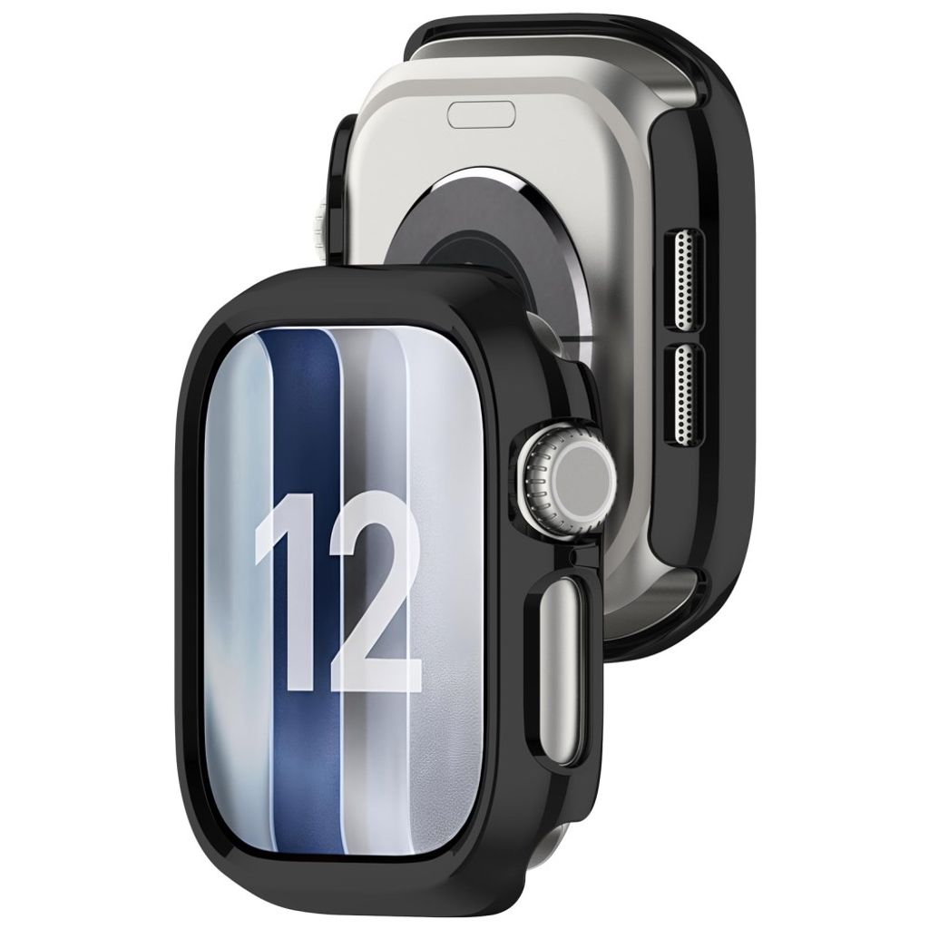 Apple Watch 12 42mm Halvdekkende deksel - Svart