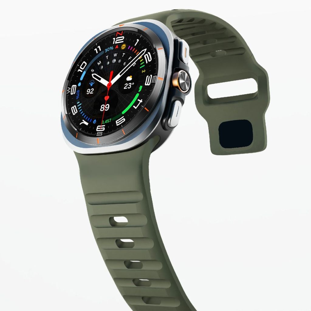 Samsung Galaxy Watch Ultra 47mm Urrem Silikone – Grøn