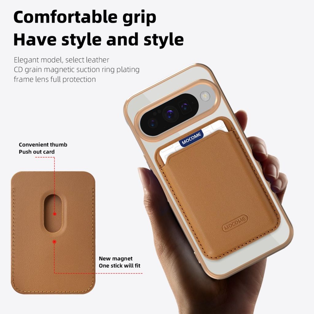 Google Pixel 10 / 10 Pro Case with Wallet - Brown