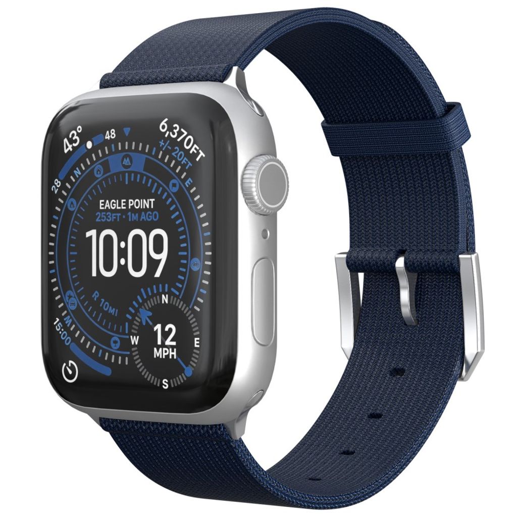 Apple Watch 42 / 41/ 40 / 38mm Justerbart klockarmband i nylon - Mörkblå