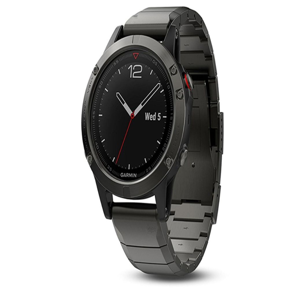 Garmin Fenix 3 / 3 HR / 5X / 6X Stainless Steel Watch Strap - Black