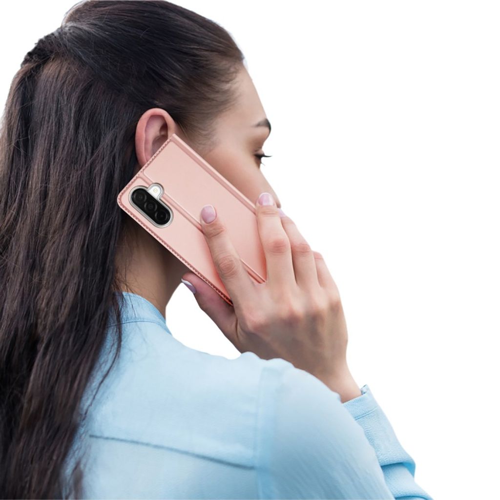 Dux Ducis Samsung Galaxy A27 5G Kotelo Kortin haltija – Vaaleanpunainen
