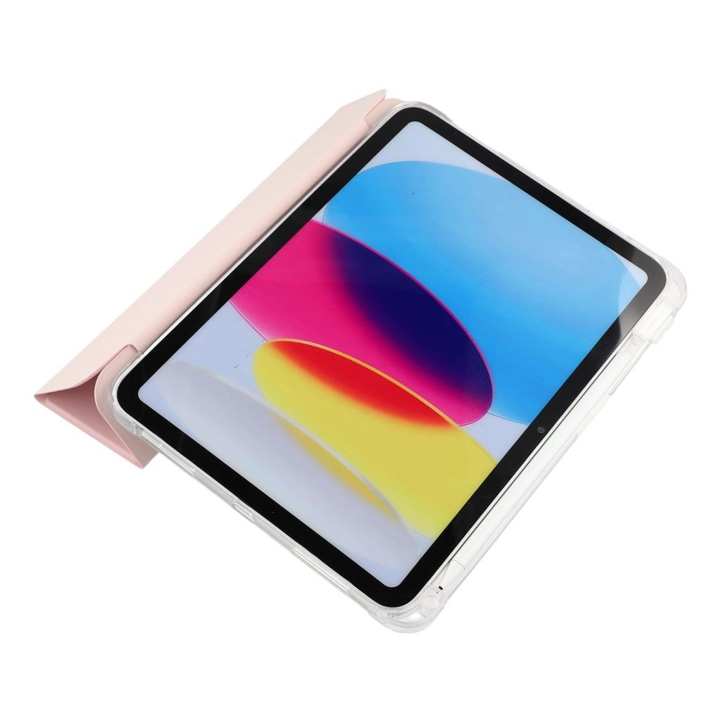 iPad A16 11" 2025/10.9" 2024 Tri-fold flip cover med holder til styluspen - Lyserød
