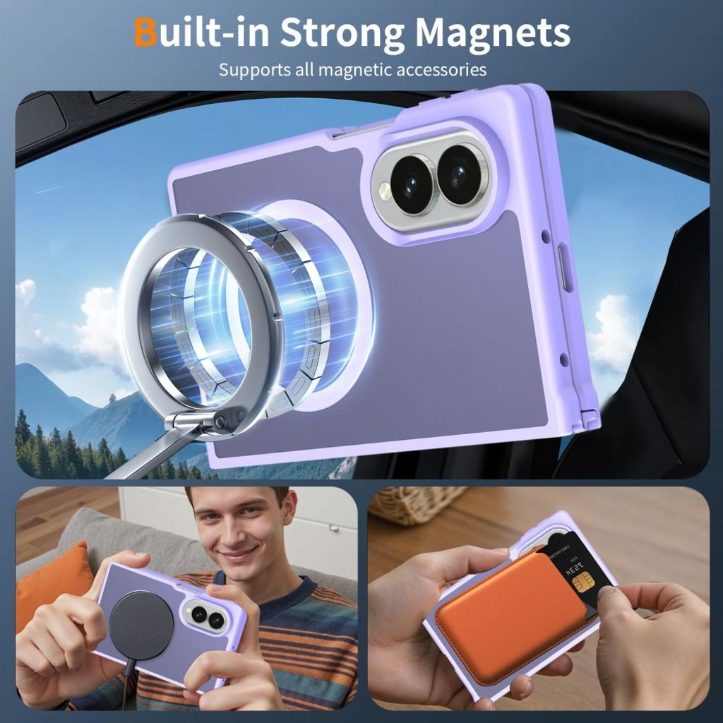 Samsung Galaxy Z Fold8 MagSafe cover med akrylbagside - Lilla