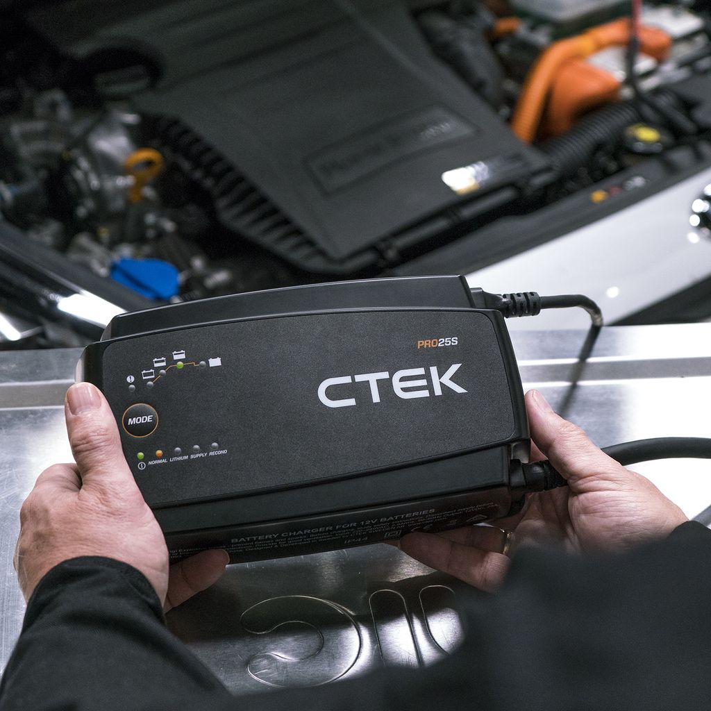 12V CTEK PRO25S 25A lader 40-500Ah AGM 30-450Ah Litium