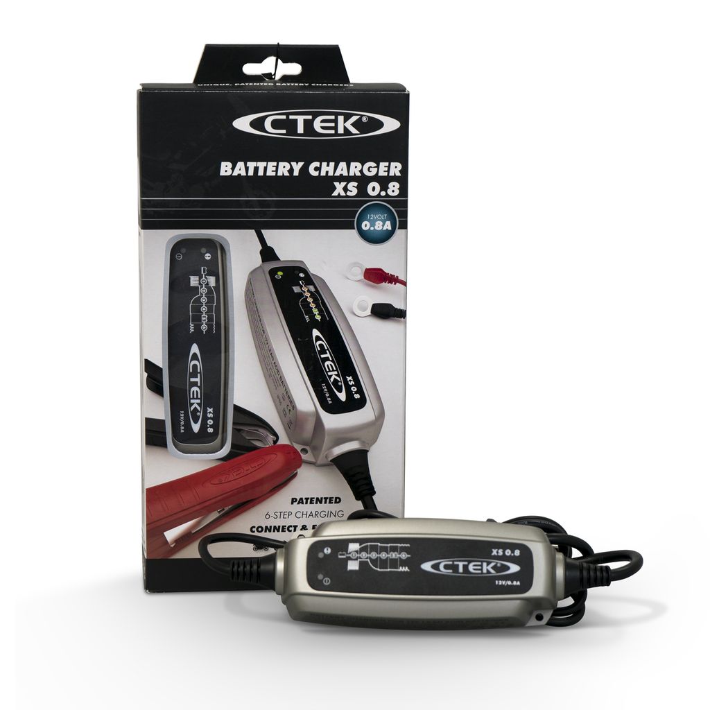 12V CTEK XS 0.8  laddare 0.8A 1.2-32Ah