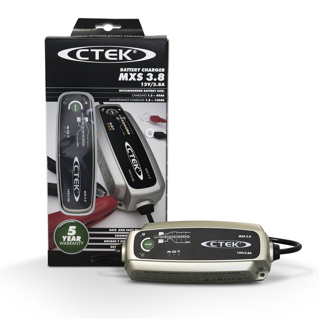 12V Ladegerät CTEK MXS3.8 3.8A (MXS3.6) 1.2-80Ah