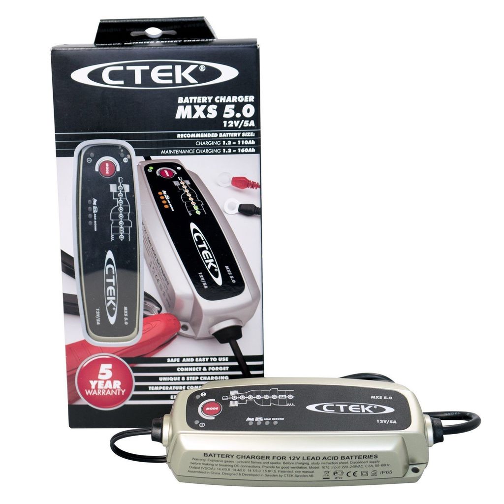 12V CTEK MXS5.0 5A lader 1.2-110Ah