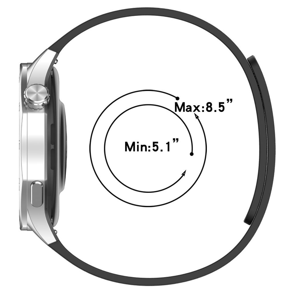 Samsung Galaxy Watch/Garmin Forerunner m.fl. Silikon Klockarmband – Grå/Orange