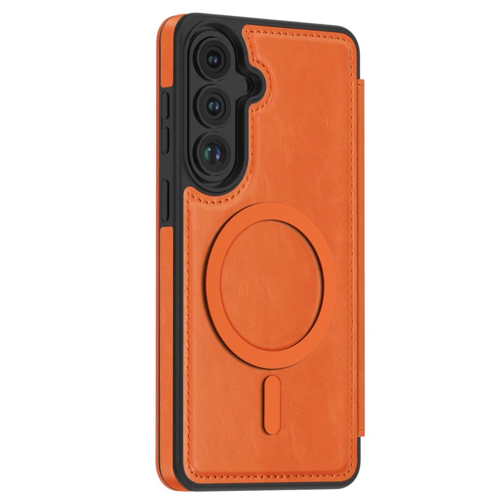 Samsung Galaxy S26 Plus MagSafe Lompakkokotelo - Oranssi