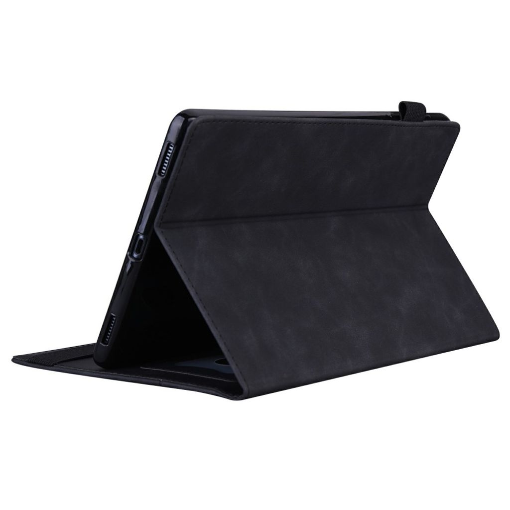 Samsung Galaxy Tab S12 Plus Folio flip cover med kortlommer - Sort