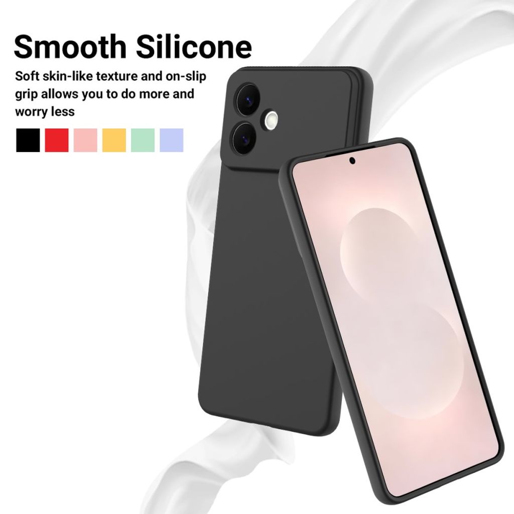 Samsung Galaxy S26 Edge Cover Silikone med Håndrem - Sort