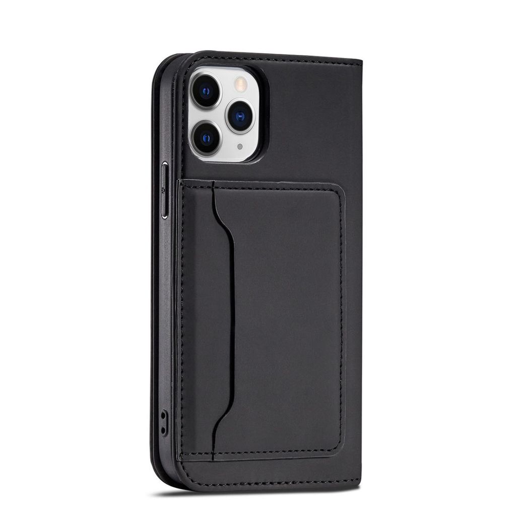 iPhone 12 Pro Max Lompakkokotelo Korttipaikalla - Musta