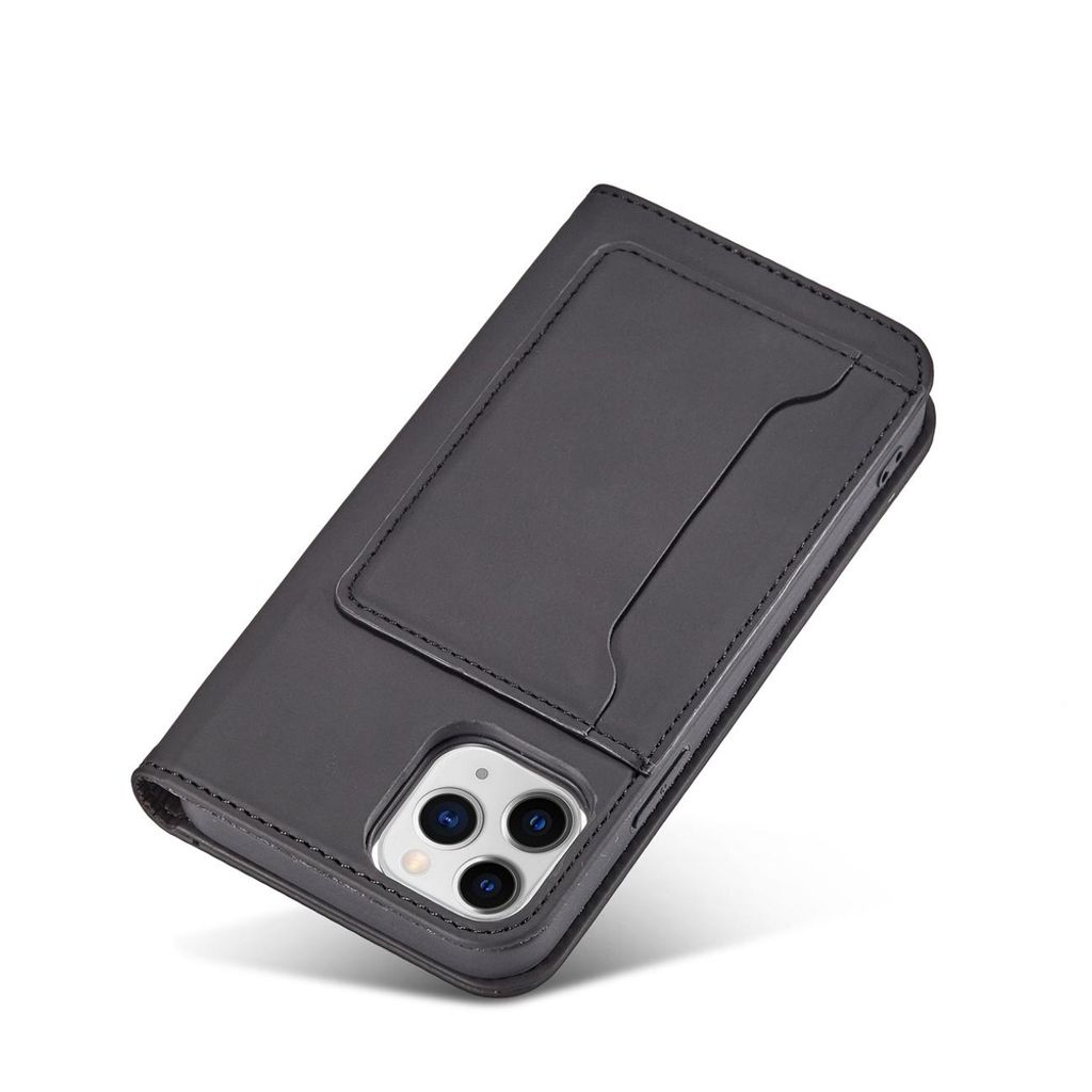 iPhone 12 Pro Max Lompakkokotelo Korttipaikalla - Musta