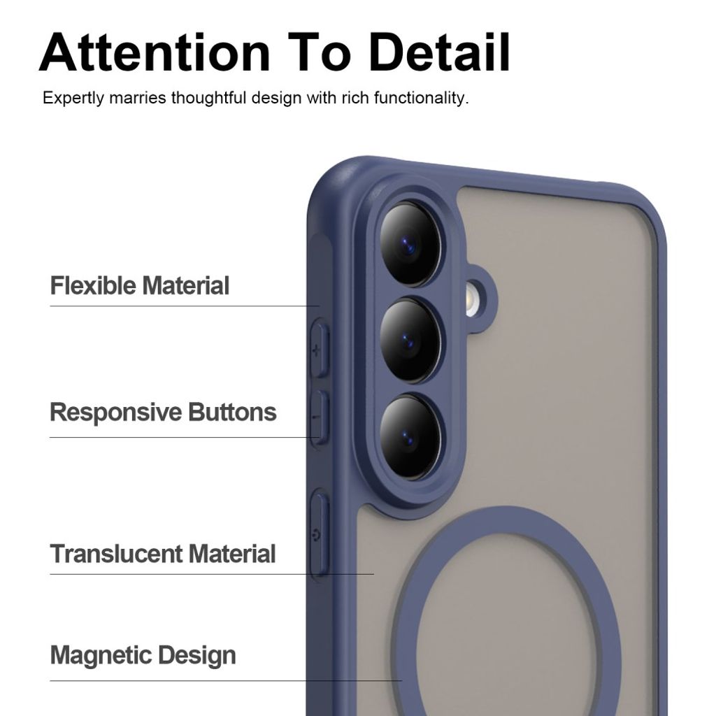 Samsung Galaxy S26 FE MagSafe Kompatibel Cover Stødsikker - Blå