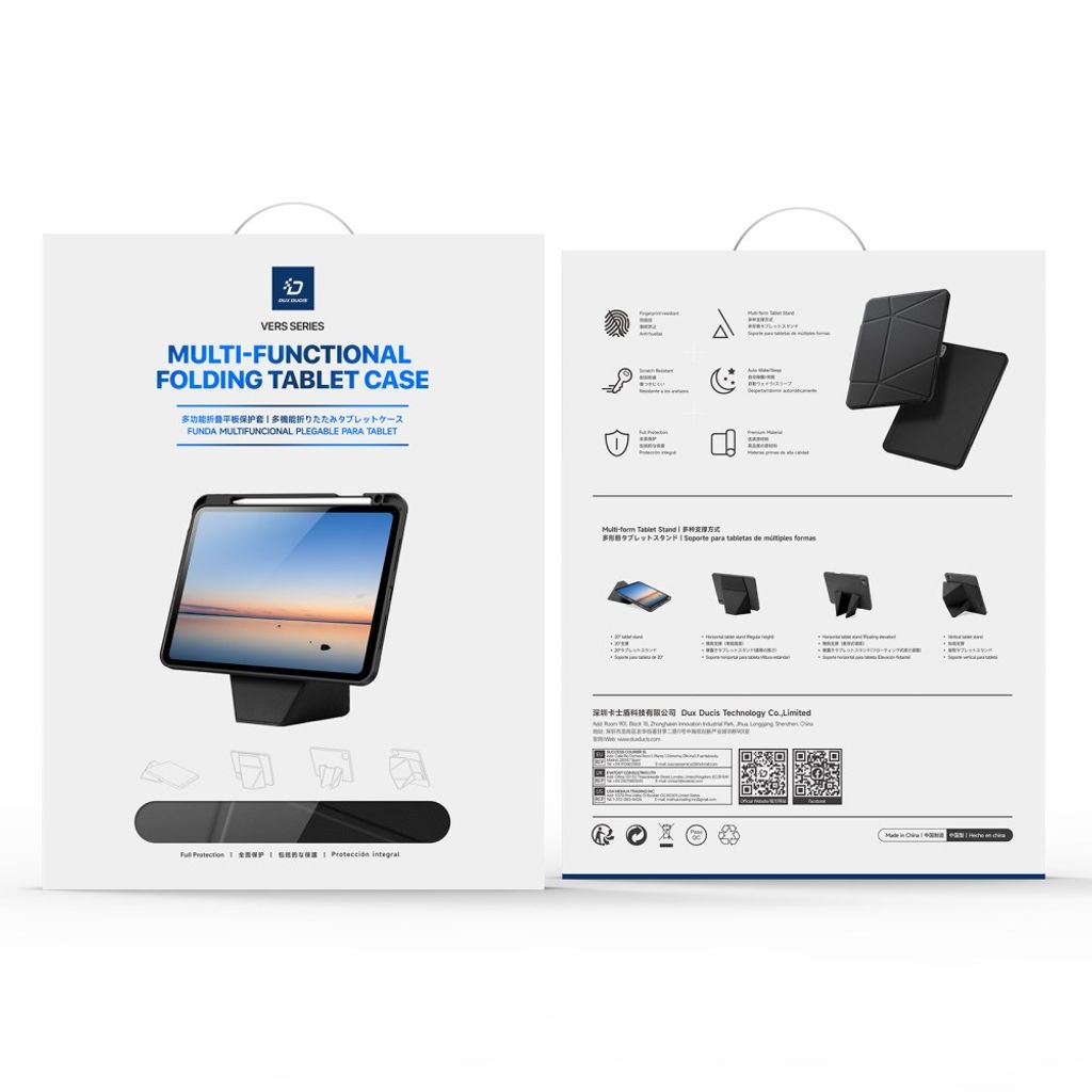 DUX DUCIS Samsung Galaxy Tab S12 Ultra/S11 Ultra etc Kotelo taittuvalla jalustalla - Musta