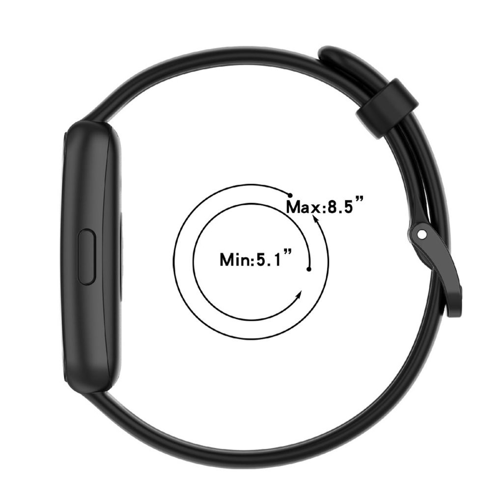Huawei Band 7 Silikone Urrem – Sort