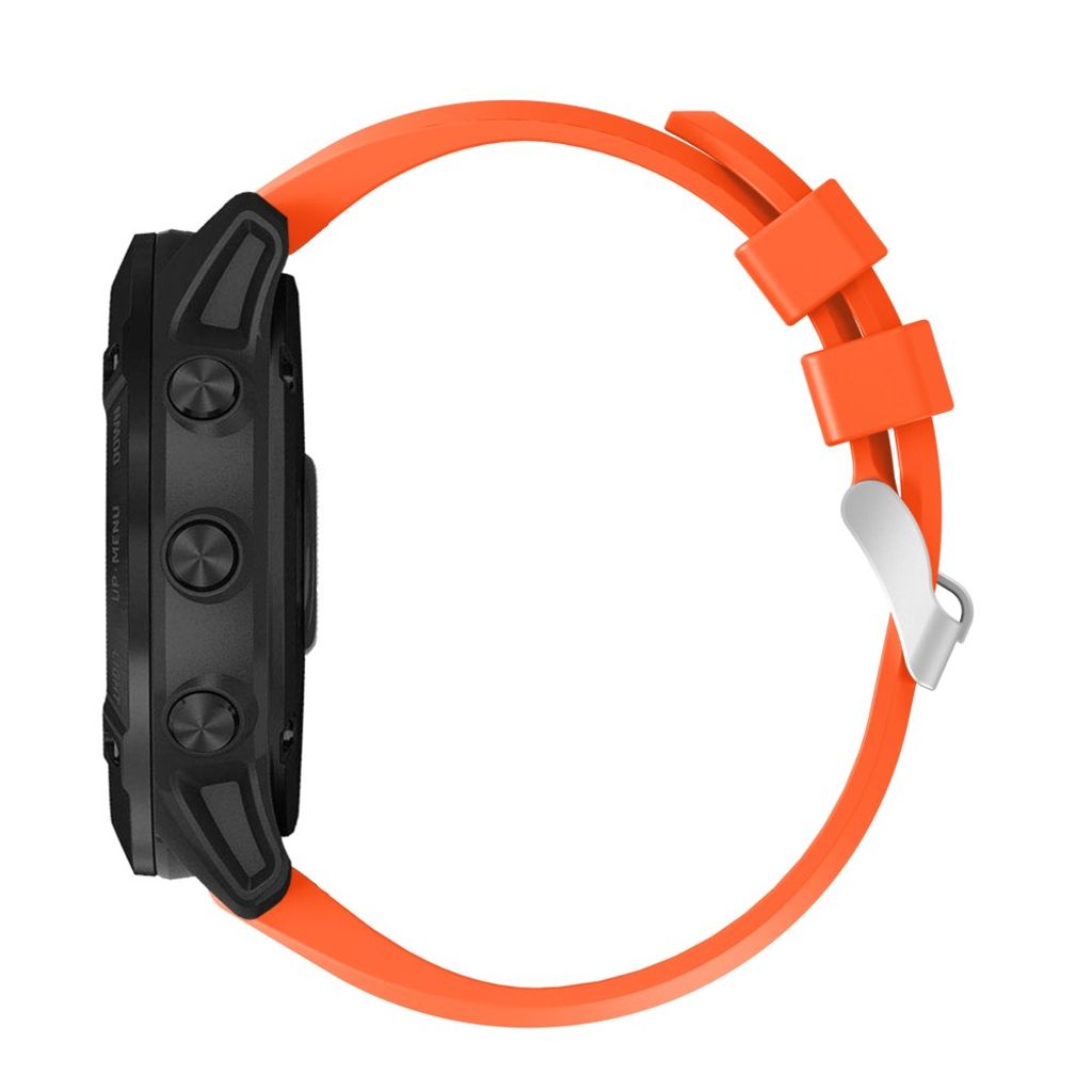 Garmin Fenix 7X/6X/5X etc. Urrem med Metalspænde - Orange
