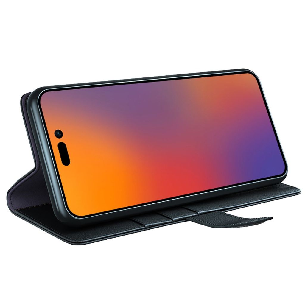 iPhone 14 Pro Max Wallet Cover - Black