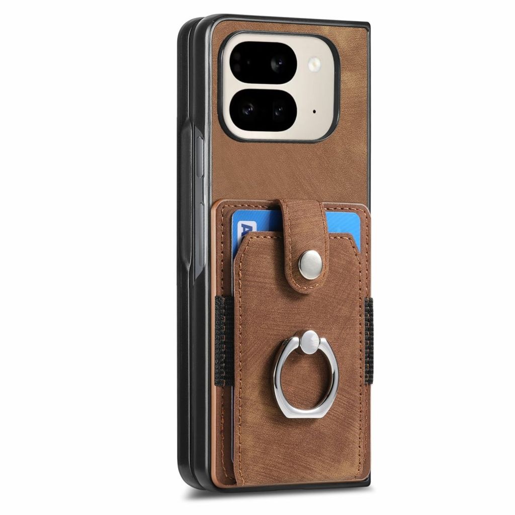 Google Pixel 9 Pro Fold 5G Cover med Stativ - Brun