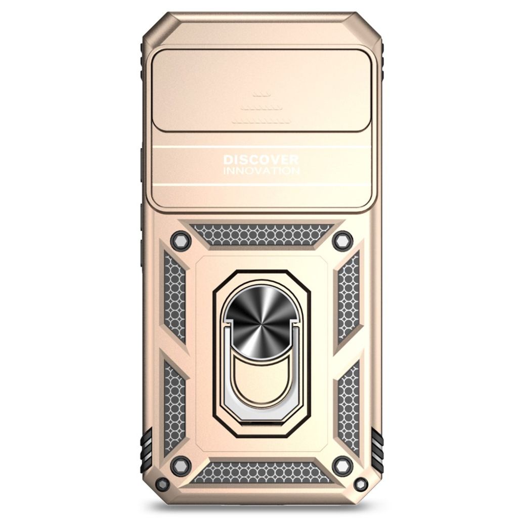 Google Pixel 10 Pro XL / Pixel 9 Pro XL Skal med Stativ - Guld