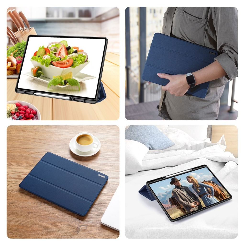 DUX DUCIS Galaxy Tab S11 Ultra etui med stativ og auto-wake – blå