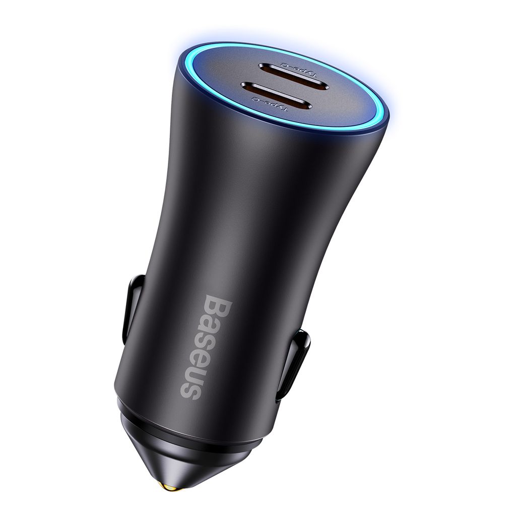Baseus Golden Contactor Pro billader 2x USB-C 40W grå