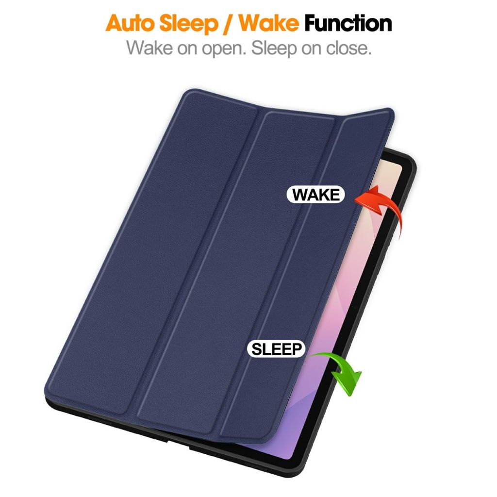 Samsung Galaxy Tab S11 Jalustakotelo kynäpaikalla – Tummansininen