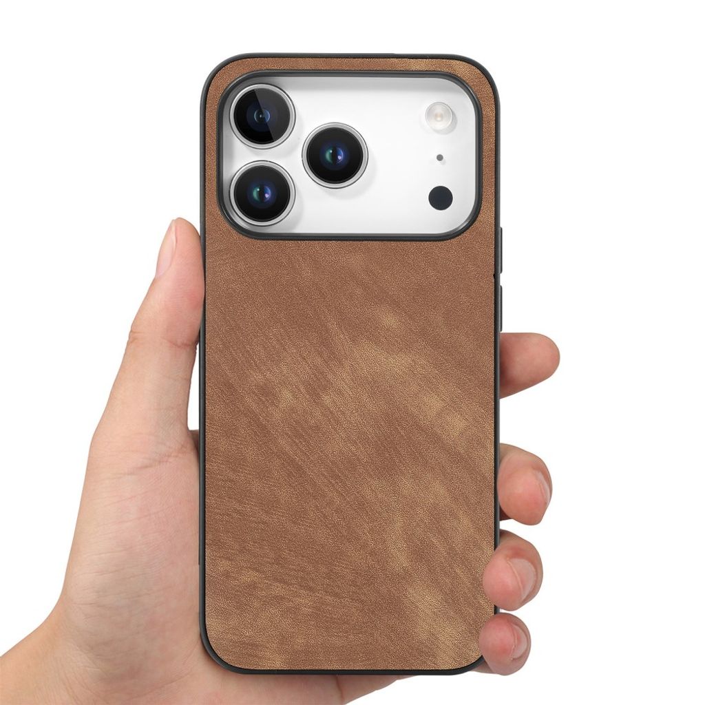 iPhone 18 Pro Max/17 Pro Max Skal i PU-läder - Brun