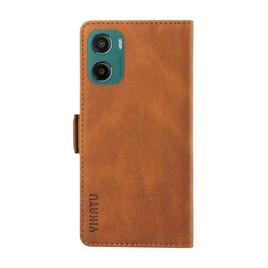 YIKATU Motorola Moto G05 4G Plånboksfodral - Brun