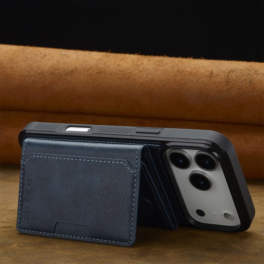 LC.IMEEKE iPhone 17 Pro MagSafe cover med pung - Blå