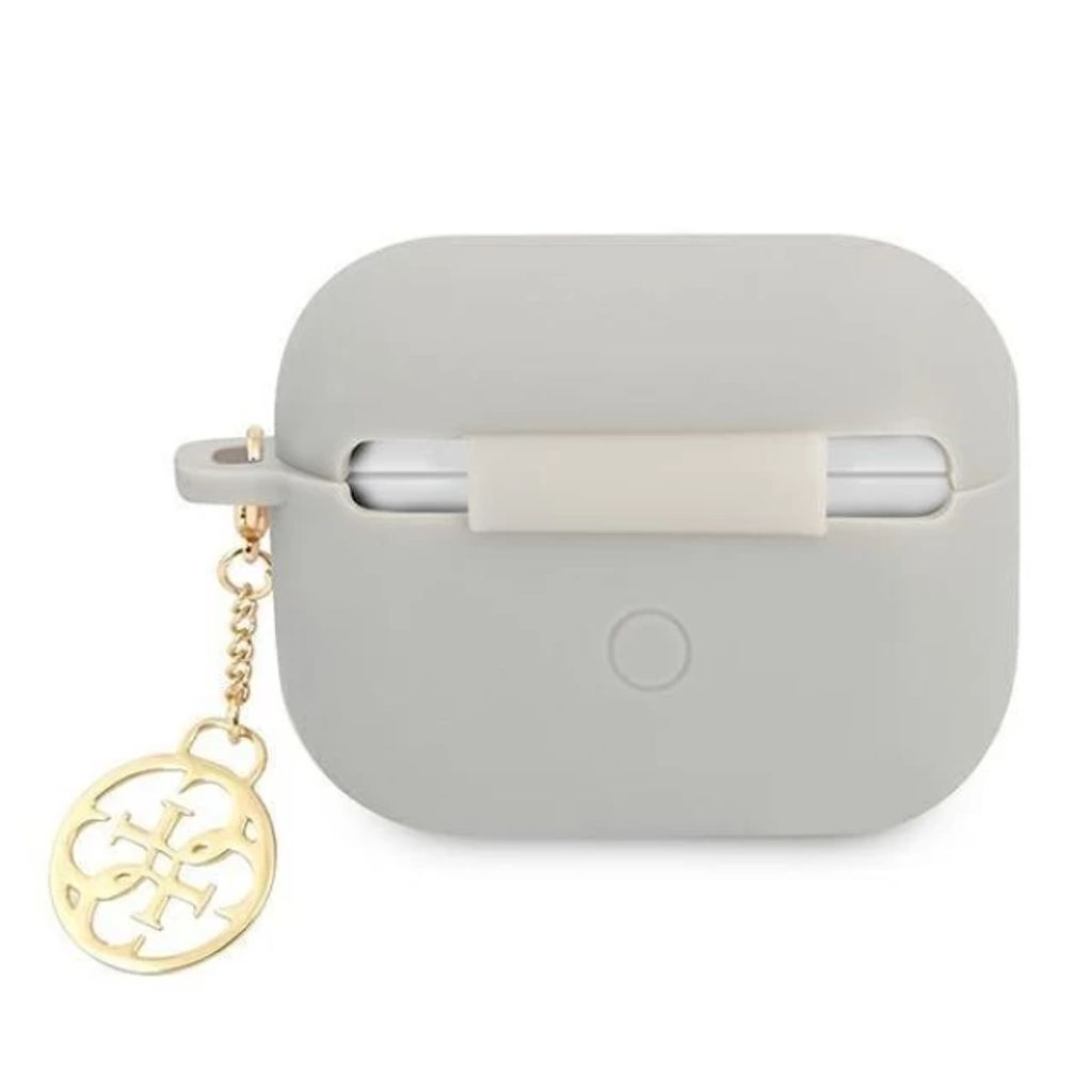 Guess Charm 4G Silikon Fodral till AirPods Pro - Grå