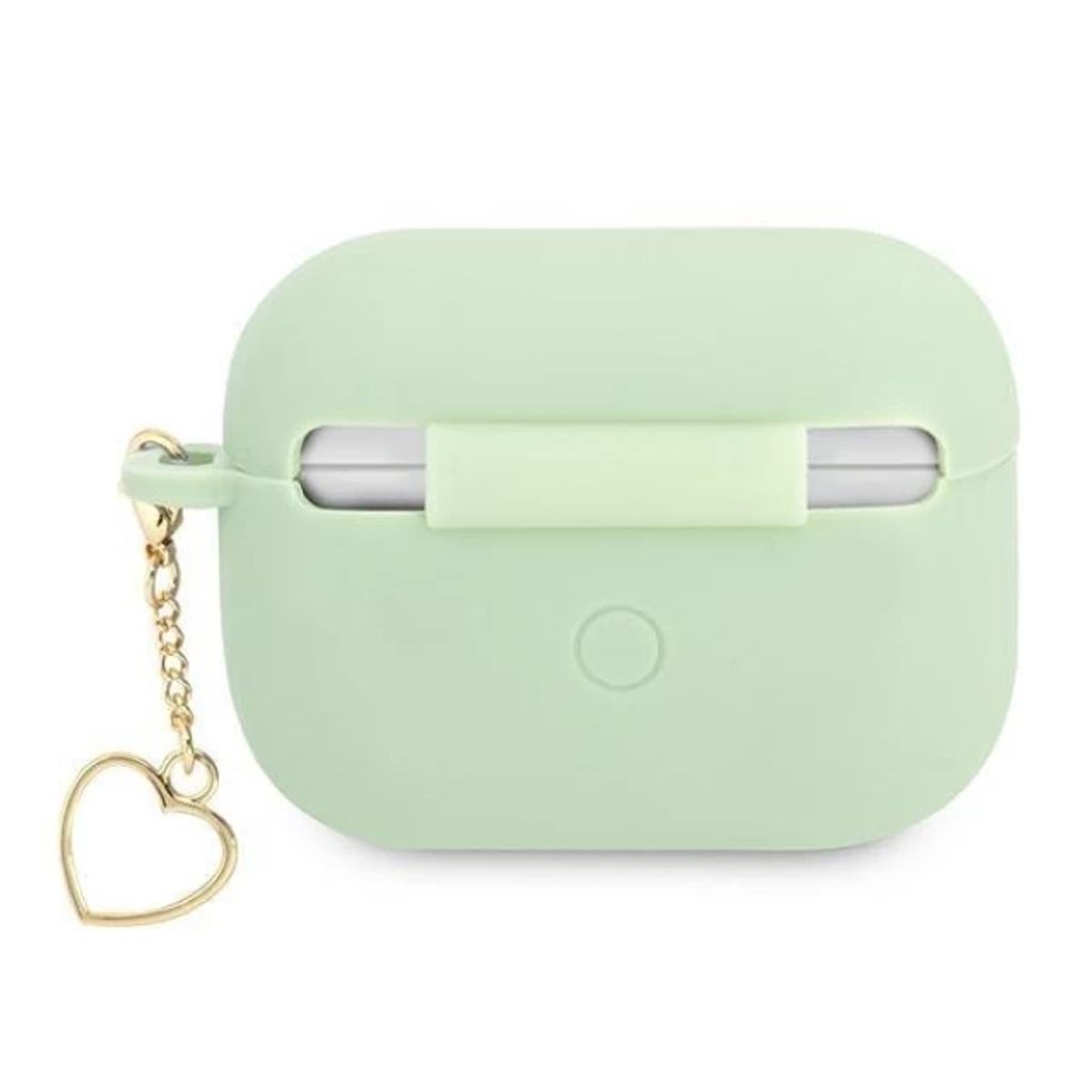 Guess Charm Heart Silikon Fodral till AirPods Pro - Grön