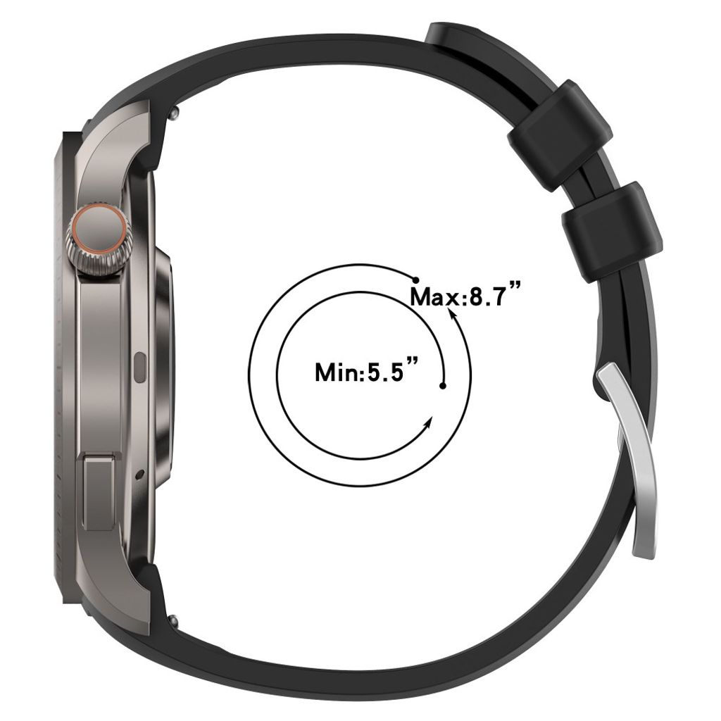 Huami Amazfit Balance Klockarmband i Silikon – Svart