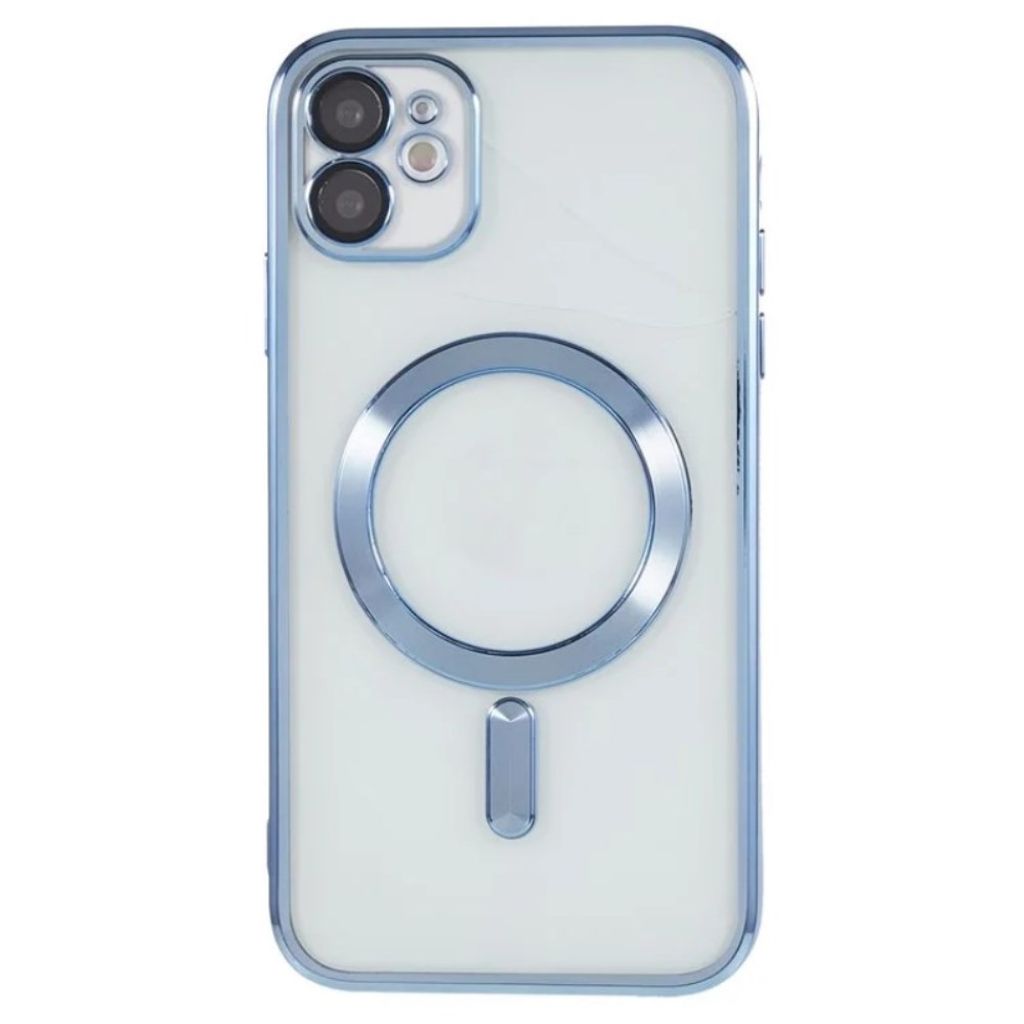 iPhone 11 MagSafe-yhteensopiva Kuori + Näytönsuoja – Sininen