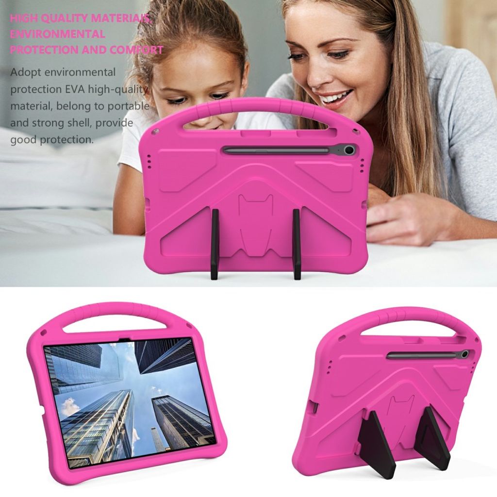 Samsung Galaxy Tab S10 FE Plus Case with Handle stand - Rose