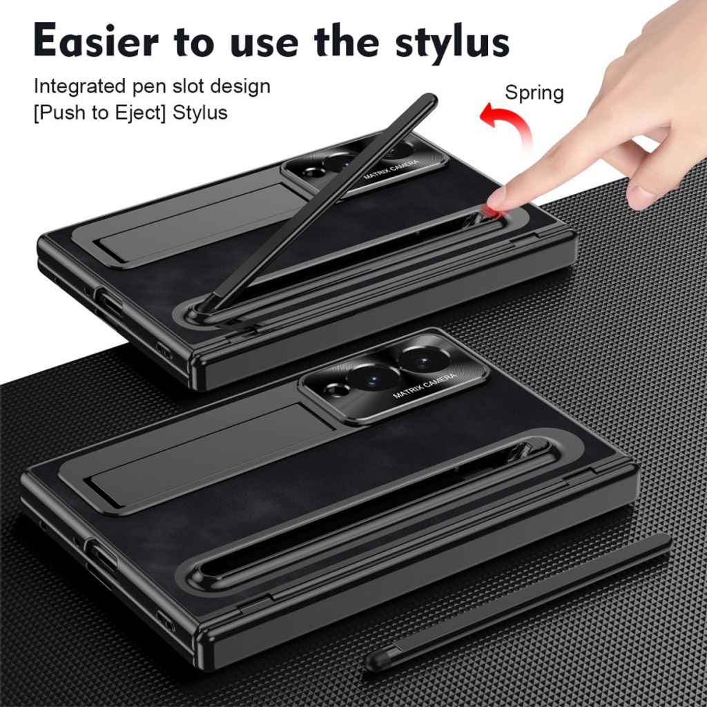 Samsung Galaxy Z Fold8 Cover med skærmbeskytter og stylus - Sort