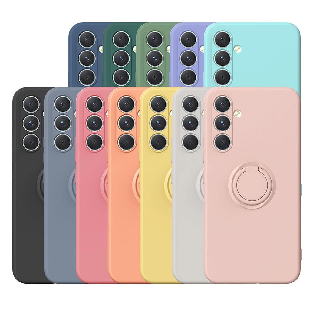 Samsung Galaxy A37 5G Skal med Ringhållare - Mörkblå