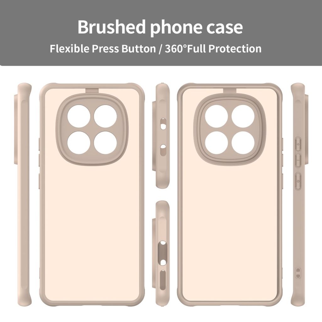 Xiaomi Poco M8 5G/Redmi Note 15 5G/15 4G Deksel Støtsikker - Desert Gold