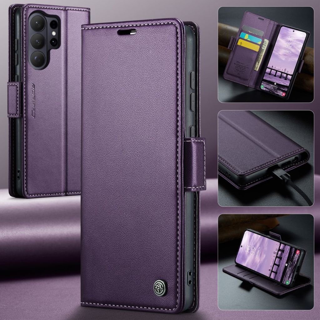 CASEME Samsung Galaxy S26 Ultra Plånboksfodral RFID-blockerande – Lila
